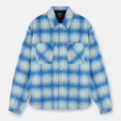 リプレゼント メンズ アウター ジャケット・ブルゾン オーバーサイズフィット シャツ Represent Mens Rep Textu red Cheque Pattern Long Sleeve Oのサムネイル