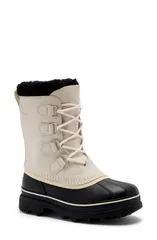 ソレル レディース シューズ ブーツ・レインブーツ SOREL Caribou WP Waterproof Boot Women CHALK BLACK チョークのサムネイル