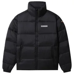 ナパピリ メンズ アウター ジャケット・ブルゾン Napapijri Mensuomi Waterproof Long Sleeve Short Puffer Jacket Black ブラックのサムネイル
