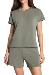 スパンク レディース トップス シャツ クルーネック SPANX Air Essentials Crewneck TShirt FROSTED MOSSのサムネイル