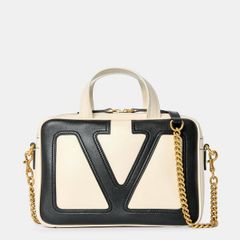 ヴァレンティノ レディース バッグ Valentino Garavani Womens VG Superstar Top Handle Bag ButterNero