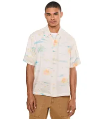 オールセインツ メンズ トップス シャツ AllSaints Breezer Short Sleeve Shirt Candyellow イエローのサムネイル