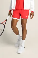 ウィルソン メンズ ボトムス ハーフパンツ・ショーツ ショートパンツ WILSON Tournament 5Inch Unlined Shorts INFRA REDのサムネイル
