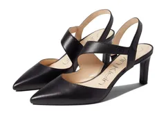 カルバンクライン レディース シューズ ヒール Calvin Klein Larin Black Leather ブラックのサムネイル