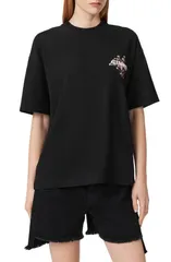 オールセインツ レディース トップス Tシャツ グラフィック AllSaints Valen Etta Graphic TShirt BLACK ブラックのサムネイル