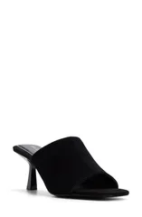 アルド レディース シューズ ヒール サンダル ALDO Sidema Kitten Heel Slide Sandal Women OPEN BLACK ブラックのサムネイル