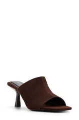 アルド レディース シューズ ヒール サンダル ALDO Sidema Kitten Heel Slide Sandal Women DARK BROWN ブラウンのサムネイル