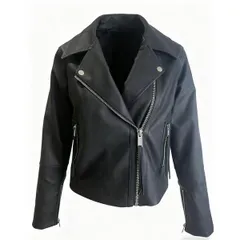 カンゴール レディース アウター ジャケット・ブルゾン スリムフィット レザー フェイクレザー Kangol Womens Biker Faux Leather Waist Length Slim Fのサムネイル