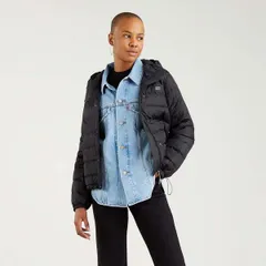 リーバイス レディース アウター ジャケット・ブルゾン Levis Edie Packable Jacket Caviar Black ブラックのサムネイル