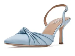 バッジェリーミシュカ レディース シューズ ヒール Badgley Mischka Yena Blue Satin ブルーのサムネイル