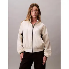 カルバンクライン レディース アウター ジャケット・ブルゾン スタンドネック Calvin Klein Jeans Womens Retro Track Funnel Neck Long Sleeveのサムネイル