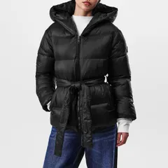 ボス レディース アウター ジャケット・ブルゾン Boss Womens Peruni Black Long Sleeve Short Puffer Jacket Black ブラックのサムネイル