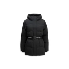 カルバンクライン レディース アウター ジャケット・ブルゾン ロゴ Calvin Klein Jeans Womens Logo Belt Insulated Short Puffer Jacketのサムネイル