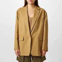 マックスマーラ レディース アウター ジャケット・ブルゾン コットン ブレザー Max Mara Womens Monica Oversized Cotton Long Sleeve Blazer Hのサムネイル