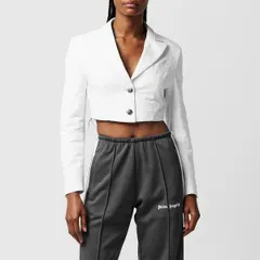 パーム・エンジェルス レディース アウター ジャケット・ブルゾン コットン クロップド ブレザー Palm Angels Womens Cropped Cotton Long Sleeve Blazeのサムネイル