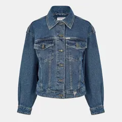 ゲス レディース アウター ジャケット・ブルゾン デニム Guess Womens Oversize Denim Jacket GJ Med Wash デニムのサムネイル