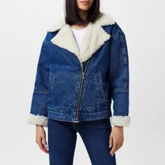 リーバイス レディース アウター ジャケット・ブルゾン デニム Levis Womensherpa Flight Insulatedenim Jacket In The Air デニムのサムネイル
