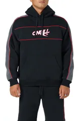 オニール メンズ アウター パーカー・スウェット 刺繍 ロゴ ONeill Early Embroide red Logo Hoodie BLACK ブラックのサムネイル