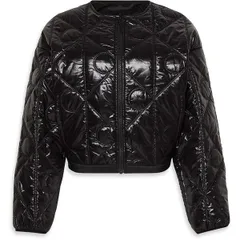 カルバンクライン レディース アウター ジャケット・ブルゾン キルティング Calvin Klein Jeans Womens Quilted Jacket Black ブラックのサムネイル
