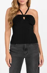 ゲス レディース トップス シャツ セーター ホルター GUESSofie Mirage Halter Sweater Tank BLACKBLACK ブラックのサムネイル