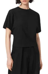 オールセインツ レディース トップス シャツ スリムフィット AllSaints Eden Artia Slim Fitee BLACK ブラックのサムネイル