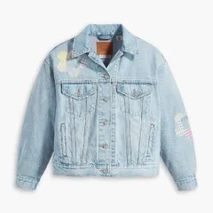 リーバイス レディース アウター ジャケット・ブルゾン デニム Levis Womens Trucker Fresh As A Daisy T Denim Jacket Frsh As A Daisyのサムネイル
