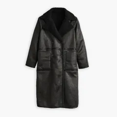 リーバイス レディース アウター ジャケット・ブルゾン コート Levis Womens Naomi Reverse Trench Coat Caviarのサムネイル