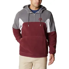 コロンビア メンズ アウター パーカー・スウェット Mens Columbia Maroon Texas AM Aggies Lodge QuarterZip Hoodie Maroon マルーンのサムネイル