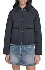 リーバイス レディース アウター コート キルティング ジャケット Levis Quilted Barn Jacket BLACK ブラックのサムネイル