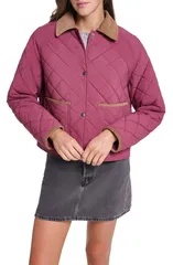 リーバイス レディース アウター コート キルティング ジャケット Levis Quilted Barn Jacket BURGUNDY バーガンディのサムネイル