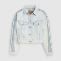 リーバイス レディース アウター ジャケット・ブルゾン デニム Levis Womenshrunken 90stripe Trucker Denim Jacket Hype Trucker デニムのサムネイル