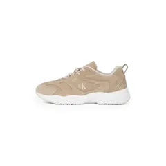 カルバンクライン メンズ シューズ スニーカー Calvin Klein Jeans Mens Retro Tennis Low Mixed Media Runners TravertineWhtのサムネイル