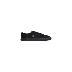 カルバンクライン メンズ シューズ スニーカー Calvin Klein Mens LowTop Trainers Triple Black ブラックのサムネイル