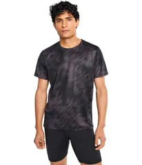 ブルックス メンズ トップス シャツ プリント Brooks Dashort Sleeve Printed Metablur Black ブラックのサムネイル