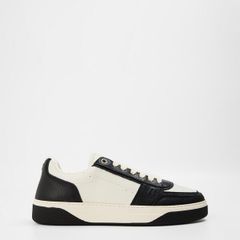 リプレゼント メンズ シューズ スニーカー レース レザー Represent Mens Initialeather Lace Up LowTop Trainers WhiteBlack ホワイト