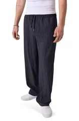 ゲス メンズ ボトムス カジュアルパンツ GUESS Pinstripelastic Waist PantsB0TDARKのサムネイル