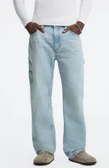 ゲス メンズ ボトムス デニムパンツ ジーンズ GUESS G19 Cargo Jeans LIGHT BLUE ブルーのサムネイル