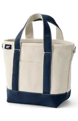 ランズエンド レディース バッグ Lands End Open Top Canvas Tote Bag Embroide red Heartsのサムネイル