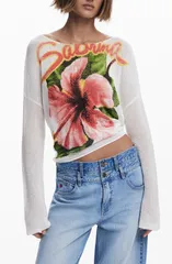 デジグアル レディース アウター ニット・セーター Desigual Fine Knit Sweater LIGHT BEIGE ベージュのサムネイル