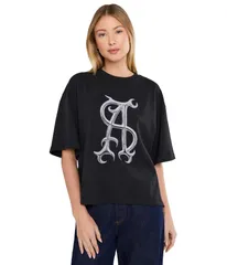 オールセインツ レディース トップス シャツ Allsaints Reflex Amelie Tee Black ブラックのサムネイル