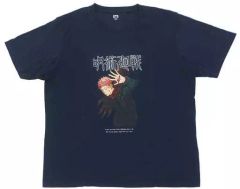 【中古】衣類 虎杖悠仁 UTグラフィックTシャツ ネイビー Mサイズ 「呪術廻戦×ユニクロ」