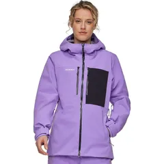 マムート レディース アウター ジャケット・ブルゾン フーデッドジャケット ジャケット Mammut Stoney HS Hooded Jacket Womens LavandinBlack ブラックのサムネイル