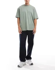 ジャック アンド ジョーンズ メンズ ボトムス デニムパンツ ジーンズ Jack Jones Alex baggy jeans in dark wash Blue Denim デニムのサムネイル
