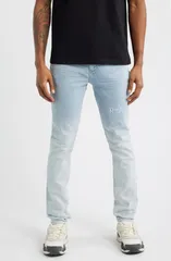 アールティーエー メンズ ボトムス デニムパンツ ジーンズ RtA Bryant Gradient Skinny Jeans Light Washのサムネイル
