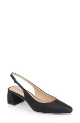 バッジェリーミシュカ レディース シューズ ヒール BADGLEY MISCHKA Oaklee Block Heel Slingback Pump Black Silk ブラックのサムネイル