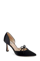 バッジェリーミシュカ レディース シューズ ヒール BADGLEY MISCHKA Olympic dOrsay Pump Black Satin ブラックのサムネイル