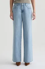 エージー レディース ボトムス デニムパンツ ワイドレッグ ローライズ ジーンズ Adria Low Rise Baggy Wide Leg Jeansoft Focusのサムネイル