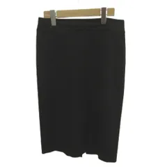 ダナキャランニューヨーク DKNY スカート 2 黒 ブラック 無地 タイトシルエット 膝下丈 /MD ■ECC004のサムネイル