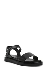 アンクライン レディース シューズ サンダル アンクル Anne Klein Elani Ankle Strap Sandal Black ブラックのサムネイル