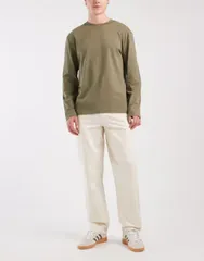 エイソス メンズ ボトムス カジュアルパンツ カーゴパンツ ASOS DESIGN straight cargo pants in slubby twill in stone ストーンのサムネイル